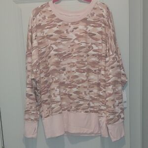 Brand New, Pink Camo Print Sweatshirt